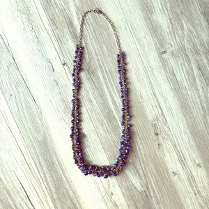 Blue beaded necklace
